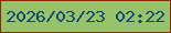 文字の大きさ：1、枠の色：8a2a05、背景の色：97c26b、文字の色：104a72 無料ブログパーツのブログ時計