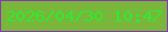 文字の大きさ：3、枠の色：8a36b5、背景の色：79b63b、文字の色：2fec2f 無料ブログパーツのブログ時計