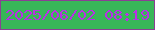 文字の大きさ：3、枠の色：8a4093、背景の色：38b758、文字の色：ba2fe6 無料ブログパーツのブログ時計