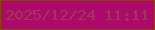 文字の大きさ：2、枠の色：8a450d、背景の色：ac096b、文字の色：9e3a56 無料ブログパーツのブログ時計