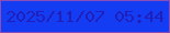 文字の大きさ：1、枠の色：8a4cb5、背景の色：143cf2、文字の色：1f1fbb 無料ブログパーツのブログ時計