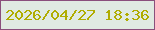 文字の大きさ：1、枠の色：8a4f7c、背景の色：e0eae2、文字の色：b0ac00 無料ブログパーツのブログ時計