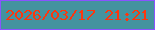 文字の大きさ：4、枠の色：8a53ff、背景の色：44939f、文字の色：fd360d 無料ブログパーツのブログ時計