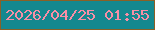 文字の大きさ：4、枠の色：8a6026、背景の色：14888f、文字の色：f88fa6 無料ブログパーツのブログ時計