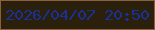 文字の大きさ：4、枠の色：8a603f、背景の色：2b200c、文字の色：193197 無料ブログパーツのブログ時計