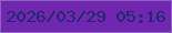 文字の大きさ：2、枠の色：8a63bc、背景の色：7026af、文字の色：21296d 無料ブログパーツのブログ時計