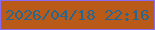 文字の大きさ：3、枠の色：8a6bf2、背景の色：ba5a18、文字の色：27668e 無料ブログパーツのブログ時計