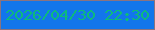 文字の大きさ：3、枠の色：8a7380、背景の色：1276eb、文字の色：0dba7c 無料ブログパーツのブログ時計