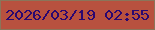 文字の大きさ：1、枠の色：8a755a、背景の色：b8513f、文字の色：2a0770 無料ブログパーツのブログ時計