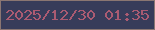 文字の大きさ：5、枠の色：8a7672、背景の色：373c5a、文字の色：ab5b72 無料ブログパーツのブログ時計