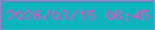 文字の大きさ：1、枠の色：8a8cc7、背景の色：0bb4bf、文字の色：e056b8 無料ブログパーツのブログ時計