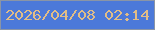 文字の大きさ：4、枠の色：8a95a6、背景の色：4c79d9、文字の色：e1bd87 無料ブログパーツのブログ時計