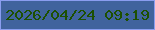 文字の大きさ：2、枠の色：8a9def、背景の色：40639d、文字の色：1d5001 無料ブログパーツのブログ時計
