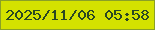 文字の大きさ：4、枠の色：8aa026、背景の色：d4e200、文字の色：2a4723 無料ブログパーツのブログ時計