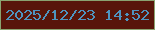 文字の大きさ：2、枠の色：8aa370、背景の色：58150a、文字の色：4e94c0 無料ブログパーツのブログ時計