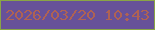 文字の大きさ：1、枠の色：8aa446、背景の色：675199、文字の色：af6253 無料ブログパーツのブログ時計
