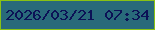 文字の大きさ：1、枠の色：8ac214、背景の色：296a7a、文字の色：0c1256 無料ブログパーツのブログ時計