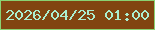 文字の大きさ：2、枠の色：8ad272、背景の色：814511、文字の色：abeecf 無料ブログパーツのブログ時計