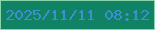 文字の大きさ：3、枠の色：8ad4ab、背景の色：108365、文字の色：3e90d2 無料ブログパーツのブログ時計