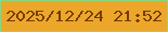 文字の大きさ：1、枠の色：8ad57f、背景の色：eca72b、文字の色：763c05 無料ブログパーツのブログ時計