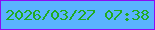 文字の大きさ：1、枠の色：8b0df1、背景の色：5ab3fe、文字の色：20ac21 無料ブログパーツのブログ時計