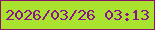 文字の大きさ：4、枠の色：8b116b、背景の色：a9e330、文字の色：8b148e 無料ブログパーツのブログ時計