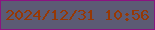 文字の大きさ：5、枠の色：8b1480、背景の色：5c5b74、文字の色：963805 無料ブログパーツのブログ時計