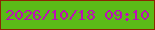 文字の大きさ：1、枠の色：8b2802、背景の色：5bbb18、文字の色：bc0fb6 無料ブログパーツのブログ時計