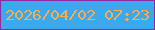 文字の大きさ：2、枠の色：8b2c9f、背景の色：3ba9ee、文字の色：f8ad52 無料ブログパーツのブログ時計