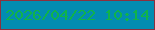 文字の大きさ：2、枠の色：8b303e、背景の色：028cb1、文字の色：10b349 無料ブログパーツのブログ時計