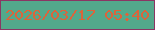 文字の大きさ：2、枠の色：8b3663、背景の色：53a98b、文字の色：dc643b 無料ブログパーツのブログ時計