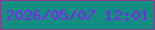 文字の大きさ：2、枠の色：8b3992、背景の色：148e80、文字の色：8321f3 無料ブログパーツのブログ時計