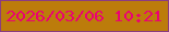 文字の大きさ：5、枠の色：8b3c81、背景の色：bc7c0b、文字の色：eb0272 無料ブログパーツのブログ時計