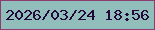 文字の大きさ：5、枠の色：8b3d72、背景の色：91beba、文字の色：23083b 無料ブログパーツのブログ時計