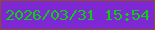 文字の大きさ：1、枠の色：8b4e29、背景の色：7e28d3、文字の色：0fcd10 無料ブログパーツのブログ時計