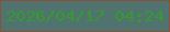 文字の大きさ：2、枠の色：8b5039、背景の色：50736f、文字の色：369a2f 無料ブログパーツのブログ時計