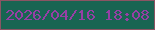 文字の大きさ：1、枠の色：8b5463、背景の色：186552、文字の色：963fa5 無料ブログパーツのブログ時計