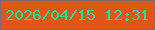文字の大きさ：5、枠の色：8b6769、背景の色：e05715、文字の色：1ce49a 無料ブログパーツのブログ時計