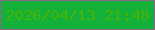 文字の大きさ：3、枠の色：8b6889、背景の色：14b13a、文字の色：46b508 無料ブログパーツのブログ時計