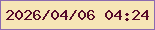 文字の大きさ：3、枠の色：8b6ab0、背景の色：f6e5b6、文字の色：570c2a 無料ブログパーツのブログ時計