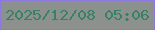 文字の大きさ：2、枠の色：8b78e1、背景の色：8c918d、文字の色：368168 無料ブログパーツのブログ時計