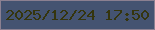 文字の大きさ：5、枠の色：8b8091、背景の色：445371、文字の色：35350e 無料ブログパーツのブログ時計