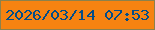 文字の大きさ：3、枠の色：8b814c、背景の色：f68311、文字の色：024d89 無料ブログパーツのブログ時計