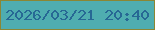 文字の大きさ：2、枠の色：8b8634、背景の色：4fadb0、文字の色：276894 無料ブログパーツのブログ時計