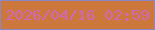 文字の大きさ：3、枠の色：8b87c4、背景の色：cc773c、文字の色：d466b9 無料ブログパーツのブログ時計