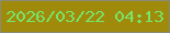 文字の大きさ：5、枠の色：8b8a77、背景の色：9f8a0b、文字の色：78e469 無料ブログパーツのブログ時計