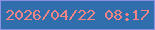 文字の大きさ：5、枠の色：8b8fe2、背景の色：306eac、文字の色：f18484 無料ブログパーツのブログ時計