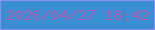文字の大きさ：2、枠の色：8b90f0、背景の色：388ed0、文字の色：a360b8 無料ブログパーツのブログ時計