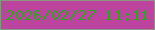 文字の大きさ：5、枠の色：8b957f、背景の色：bc449e、文字の色：30a223 無料ブログパーツのブログ時計