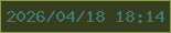 文字の大きさ：3、枠の色：8b9956、背景の色：353f20、文字の色：437972 無料ブログパーツのブログ時計
